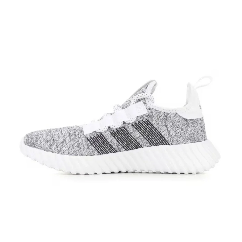 Adidas Kaptir Flow Cloud White Core Black Silver Metallic Women's Size 8